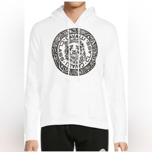 Cavalli Class White Sweater with Lion Emblem with Excellent Condition